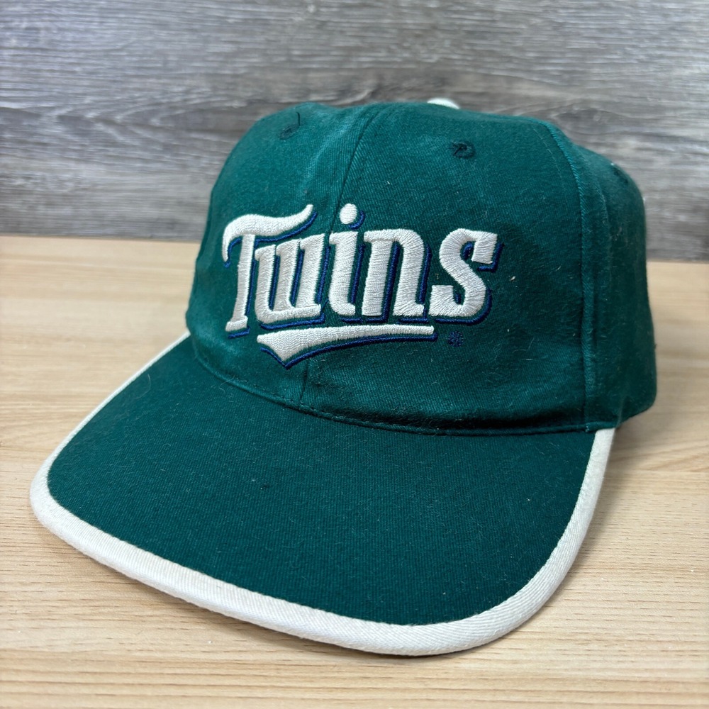 Vintage Minnesota Twins Hat Cap Snapback Green MLB Baseball 90s